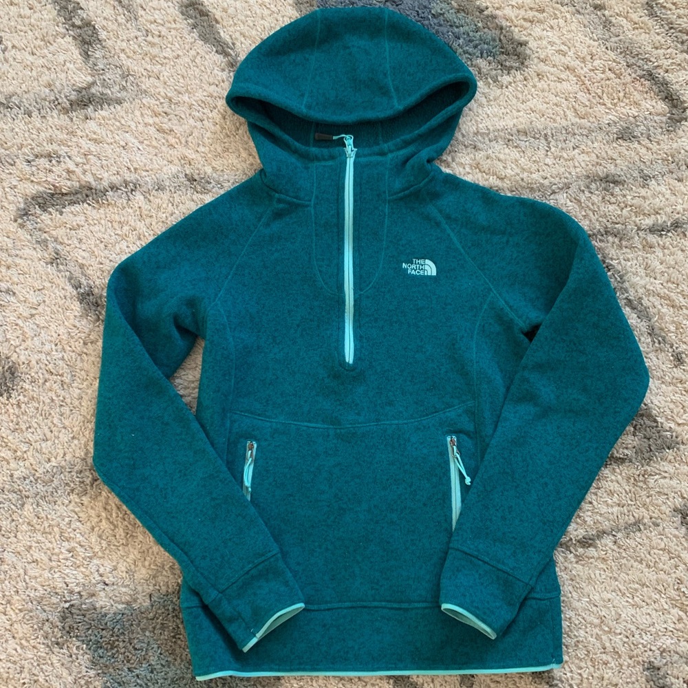 Teal North Face Hoodie